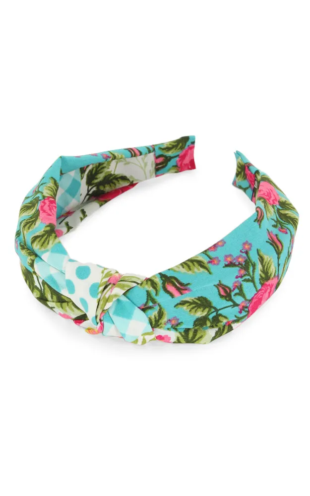 EHB10124 Patchwork Print Pattern Knotted Headband 12pcs Pack