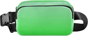 Elegant Blue Lime Gradient Fanny Packs for Women Waterproof Belt Bags Hip Pack Cute Travel Waist Bag