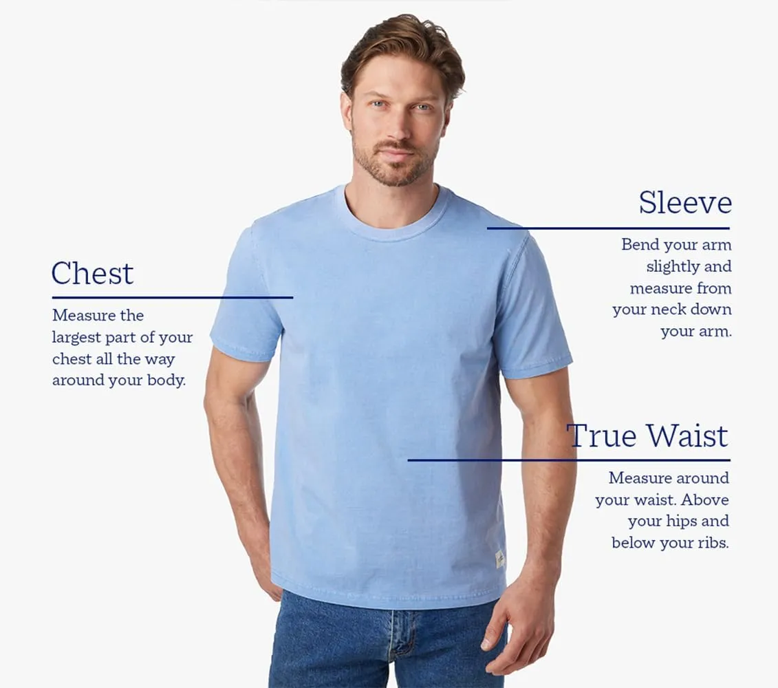 Fair Harbor The Saltaire Tee  Men's Everyday T-Shirt  Breathable, Ultrasoft, Vintage-Washed Fabric
