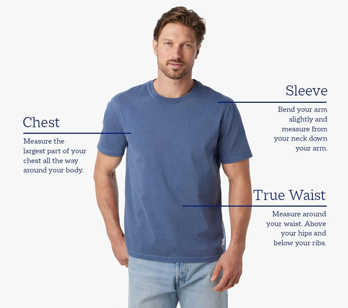 Fair Harbor The Saltaire Tee  Men's Everyday T-Shirt  Breathable, Ultrasoft, Vintage-Washed Fabric