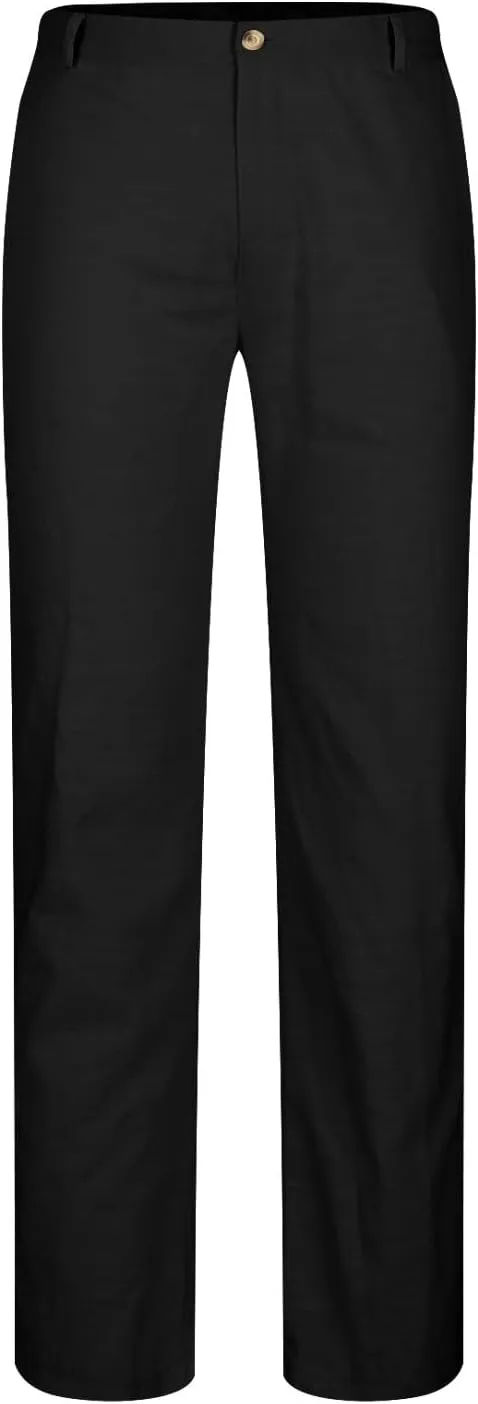 Finelylove Chino Pants Men Straight Leg Stretch Dress Pants Relaxed Fit Business Casual Work Pants Solid Trousers