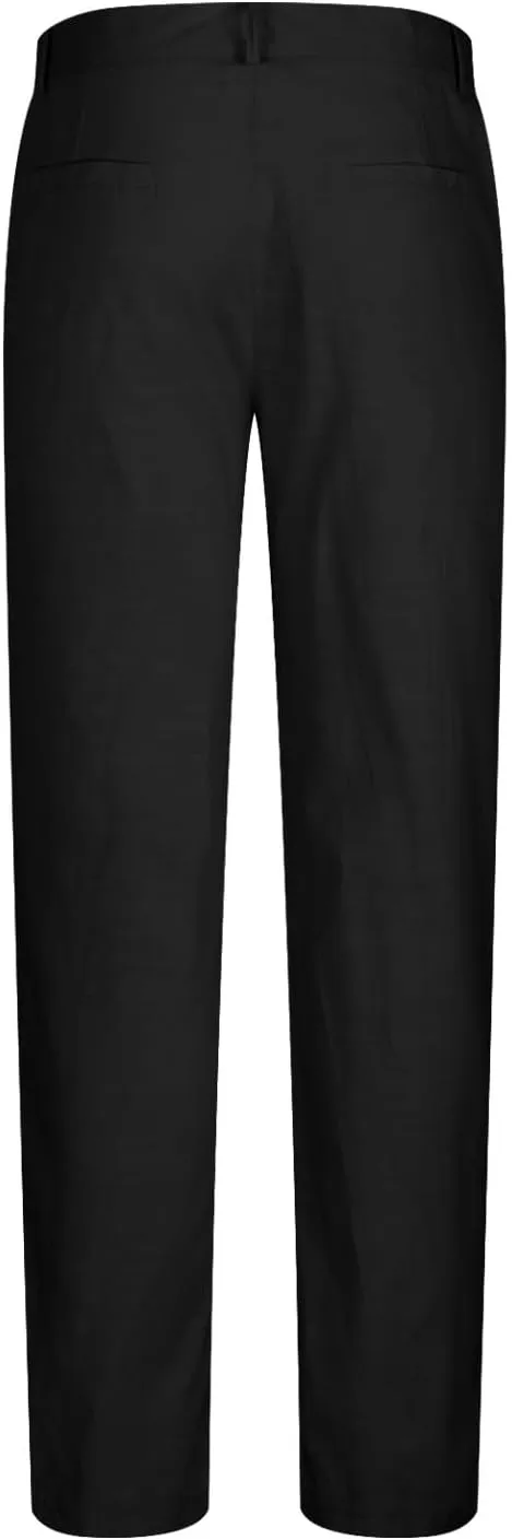 Finelylove Chino Pants Men Straight Leg Stretch Dress Pants Relaxed Fit Business Casual Work Pants Solid Trousers