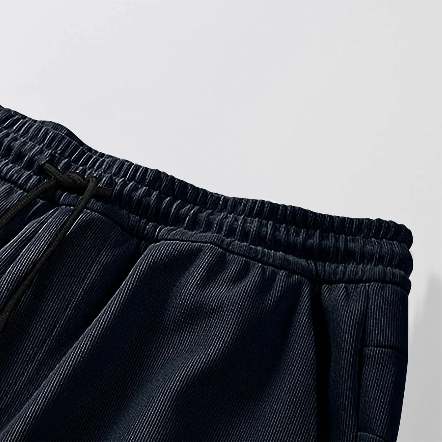 Finelylove Mens Workout Shorts 5 inch Calssic Summer Beach Shorts Elastic Waist Running Shorts with Pockets Short Pants