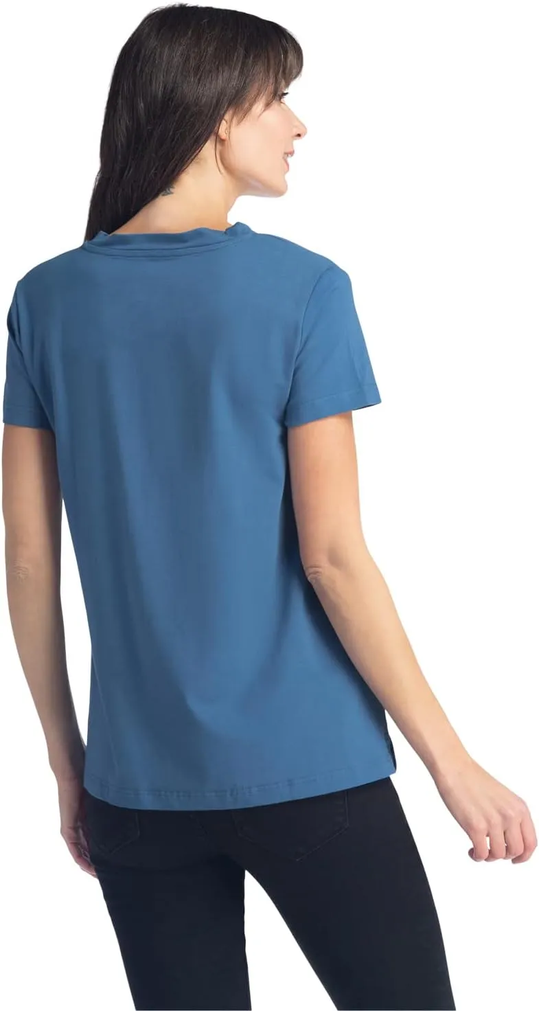 Fishers Finery Women's Ecofabric Short Sleeve V-Neck Tee; Relaxed Fit
