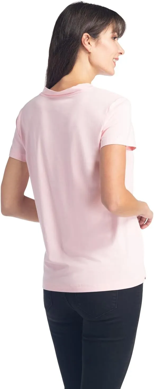 Fishers Finery Women's Ecofabric Short Sleeve V-Neck Tee; Relaxed Fit