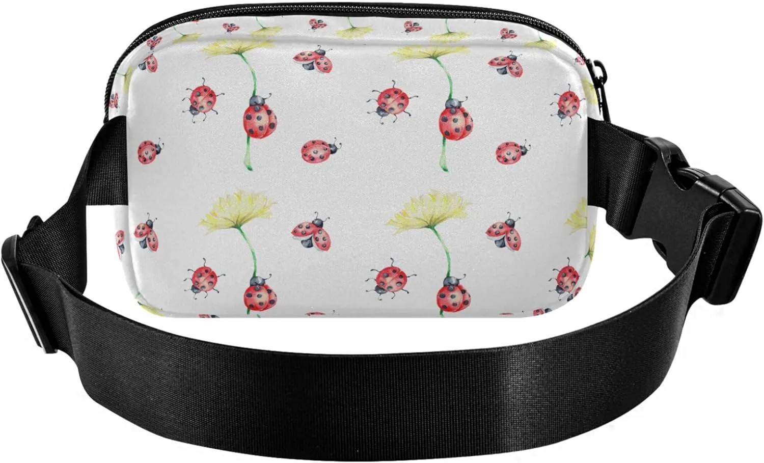 Flowers Lady Bird Animal Fanny Packs Women Colorful Belt Bag Hip Pack Waterproof Travel Waist Pouch