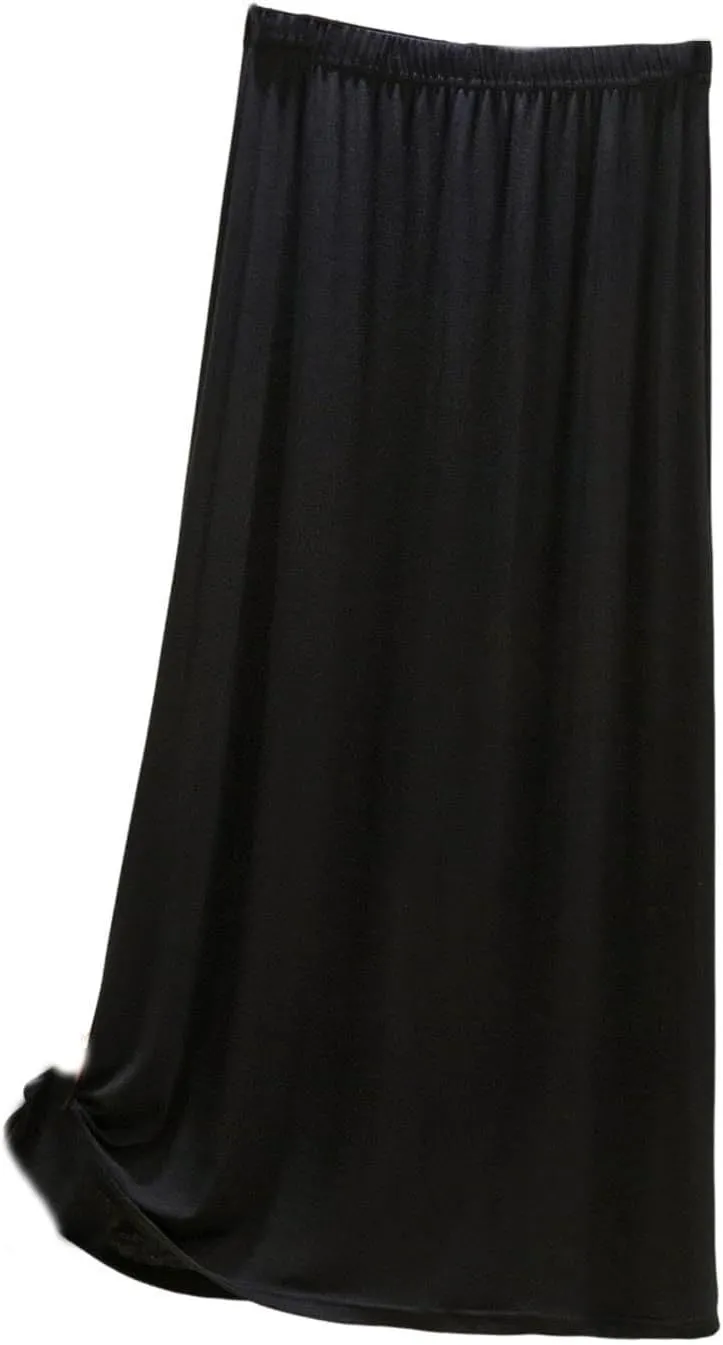 Flowy Maxi Long Skirt for Women Split Front High Waisted Midi Skirts Casual Elastic A Line Skirt Knee Length Skirts