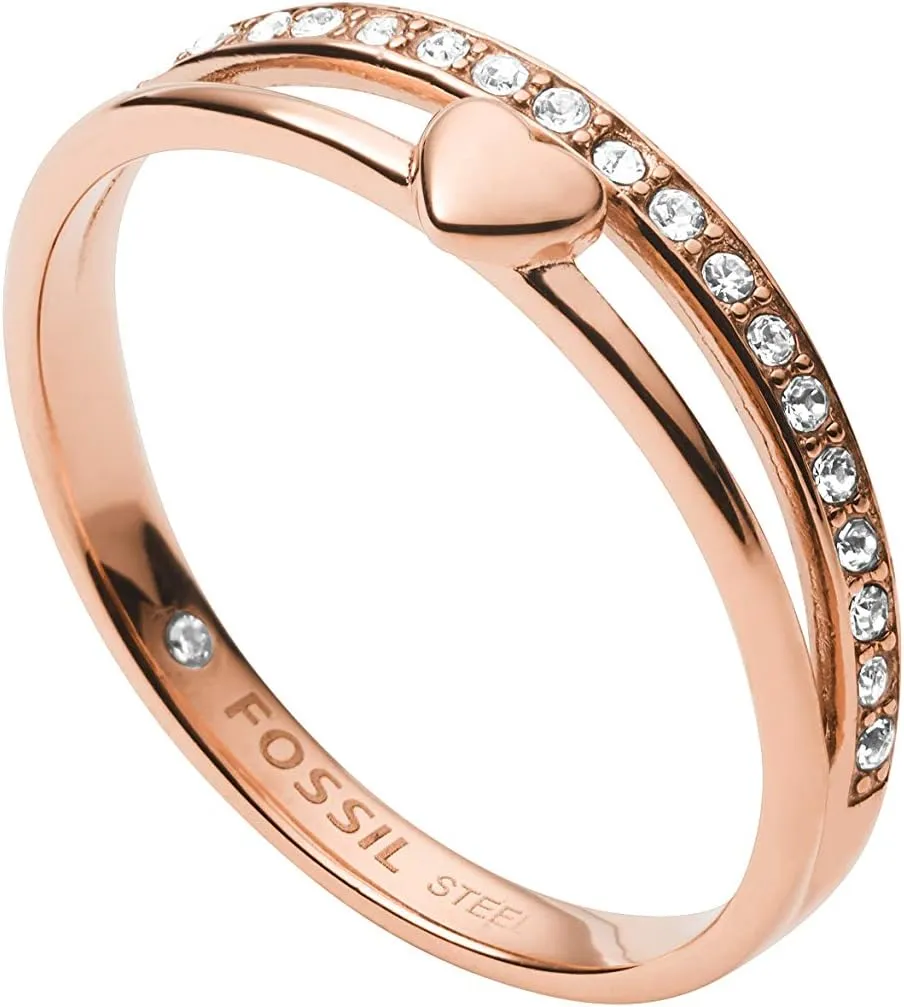 Fossil Women's Plated Stainless Steel Ring