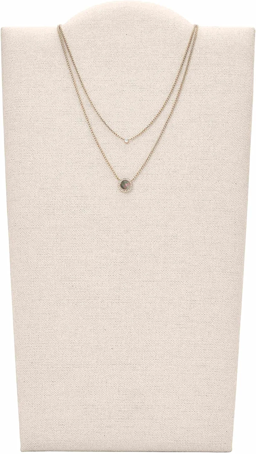 Fossil Women's Rose Gold-Tone Stainless Steel Pendant Chain Necklace for Women