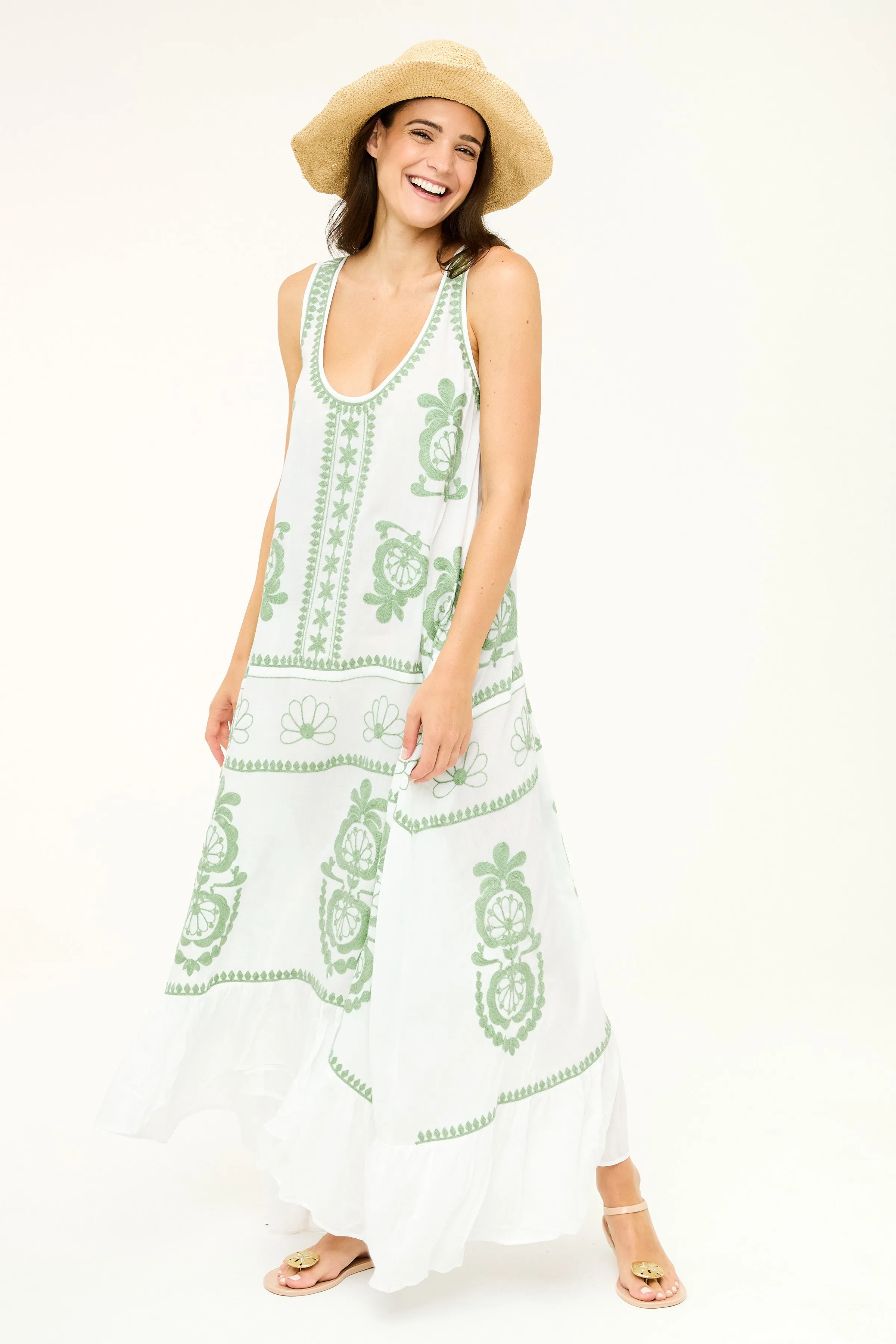 Frances Dress - Zephyr Green