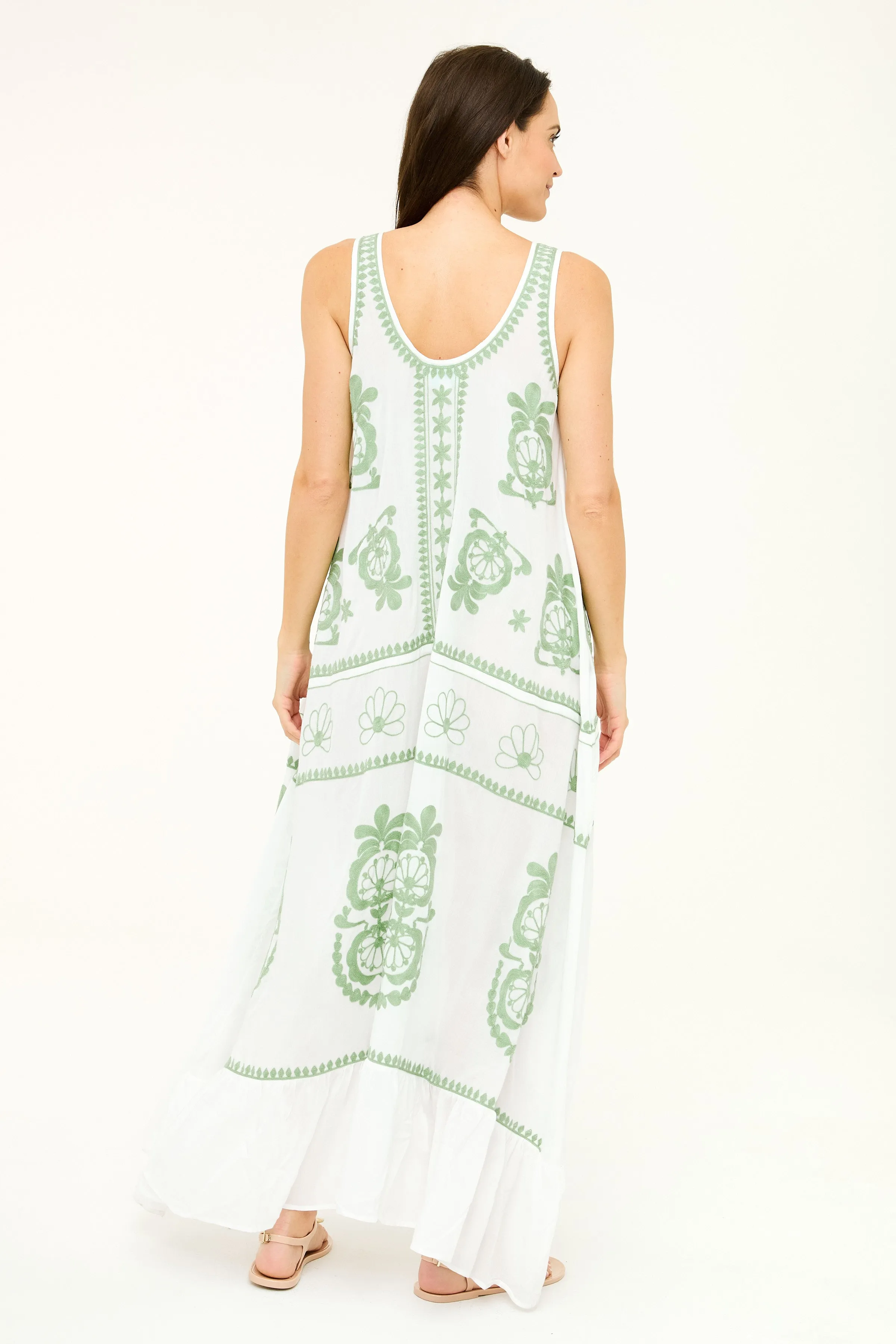 Frances Dress - Zephyr Green