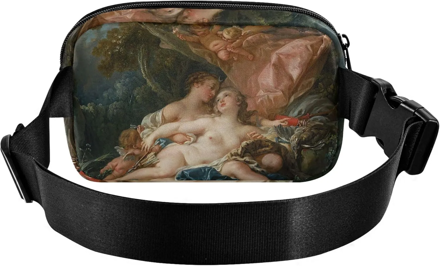 Francois Boucher Prints Nude Fanny Pack for Women Waterproof Everywhere Belt Bag Cute Travel Waist Pouch
