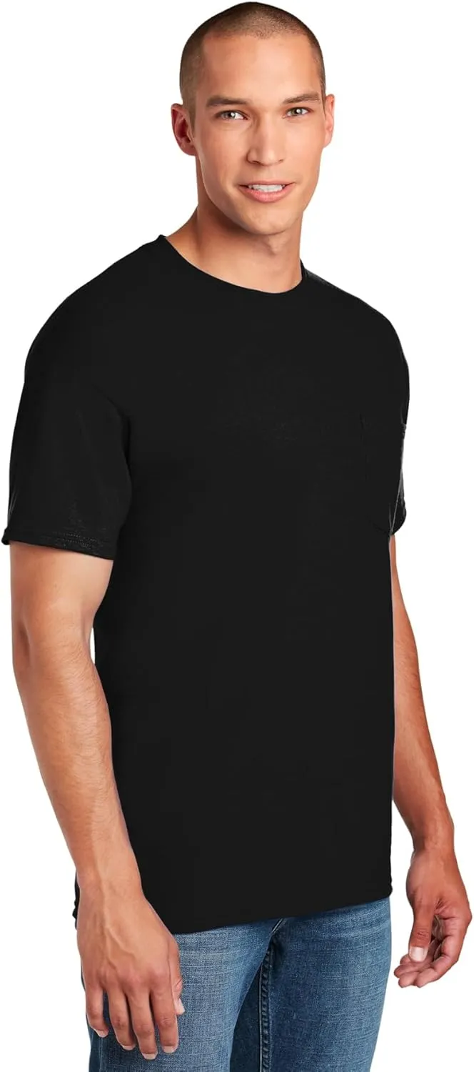 Fruit of the Loom Men's Pocket Crew Neck T-Shirt (Pack of 4)