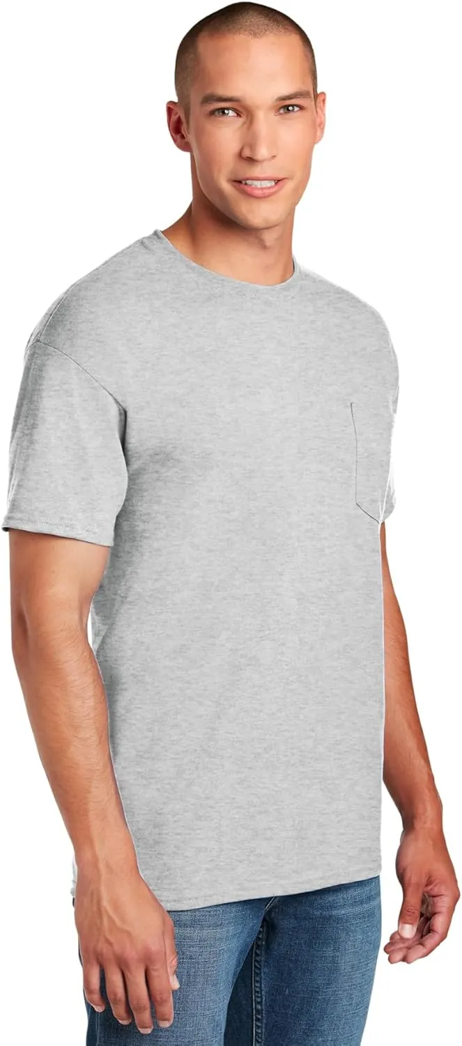 Fruit of the Loom Men's Pocket Crew Neck T-Shirt (Pack of 4)