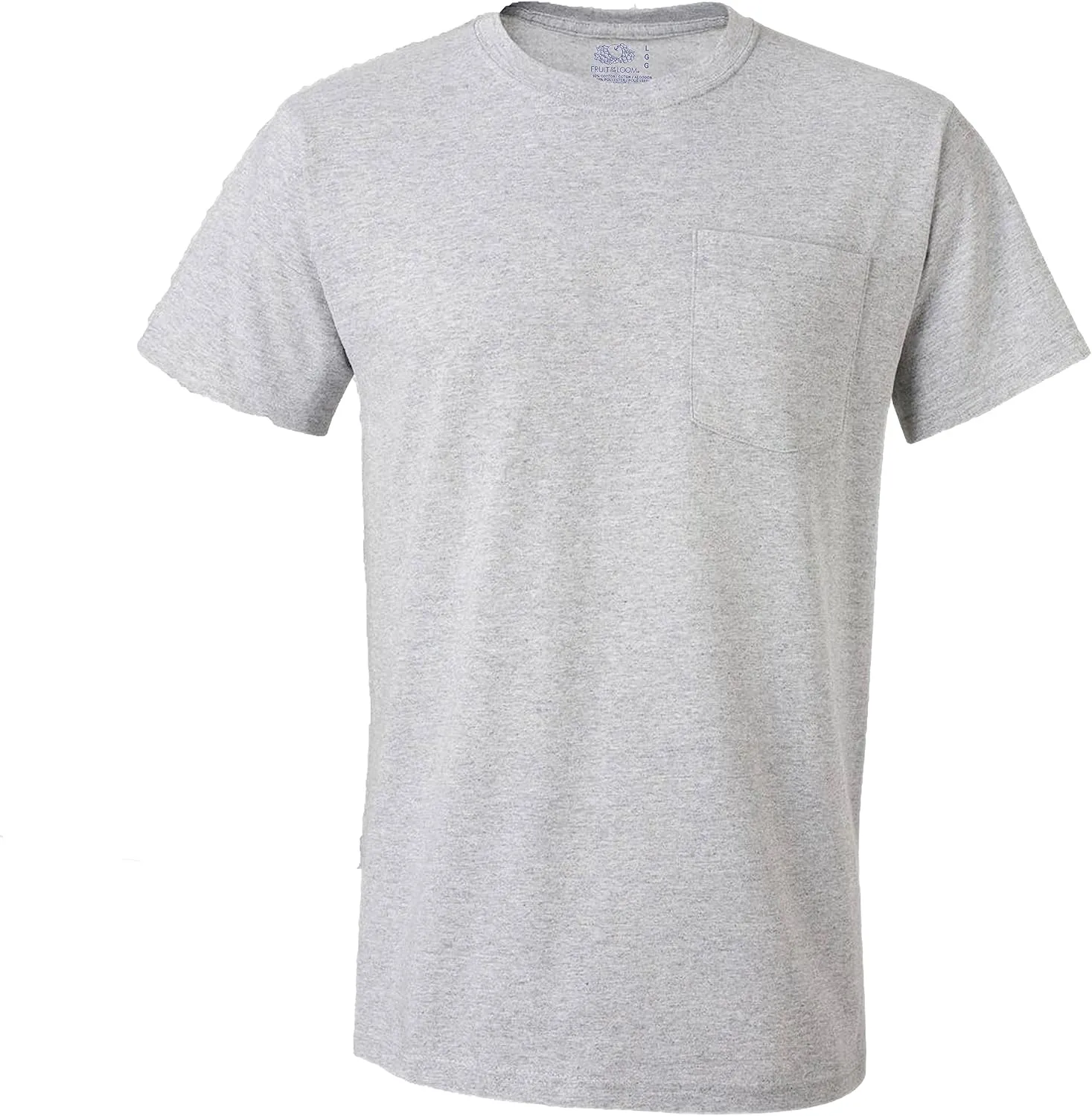 Fruit of the Loom Men's Pocket Crew Neck T-Shirt (Pack of 4)