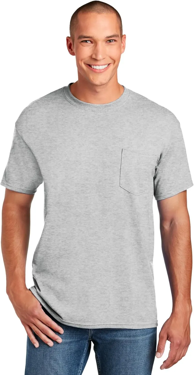 Fruit of the Loom Men's Pocket Crew Neck T-Shirt (Pack of 4)