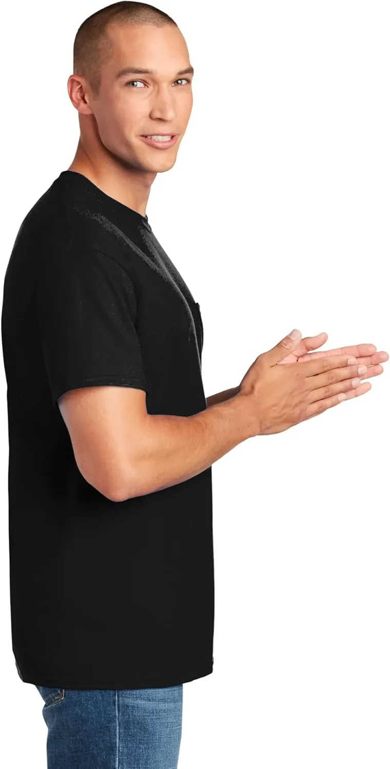 Fruit of the Loom Men's Pocket Crew Neck T-Shirt (Pack of 4)