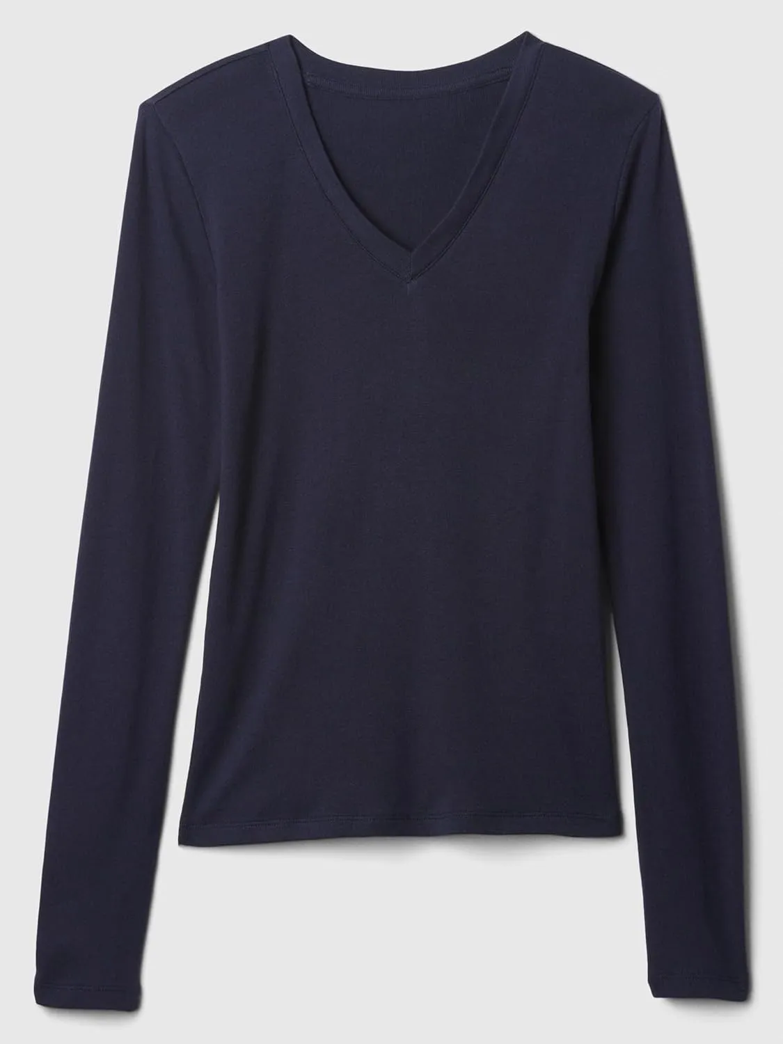 GAP Women's Long Sleeve Favorite V-Neck T-Shirt
