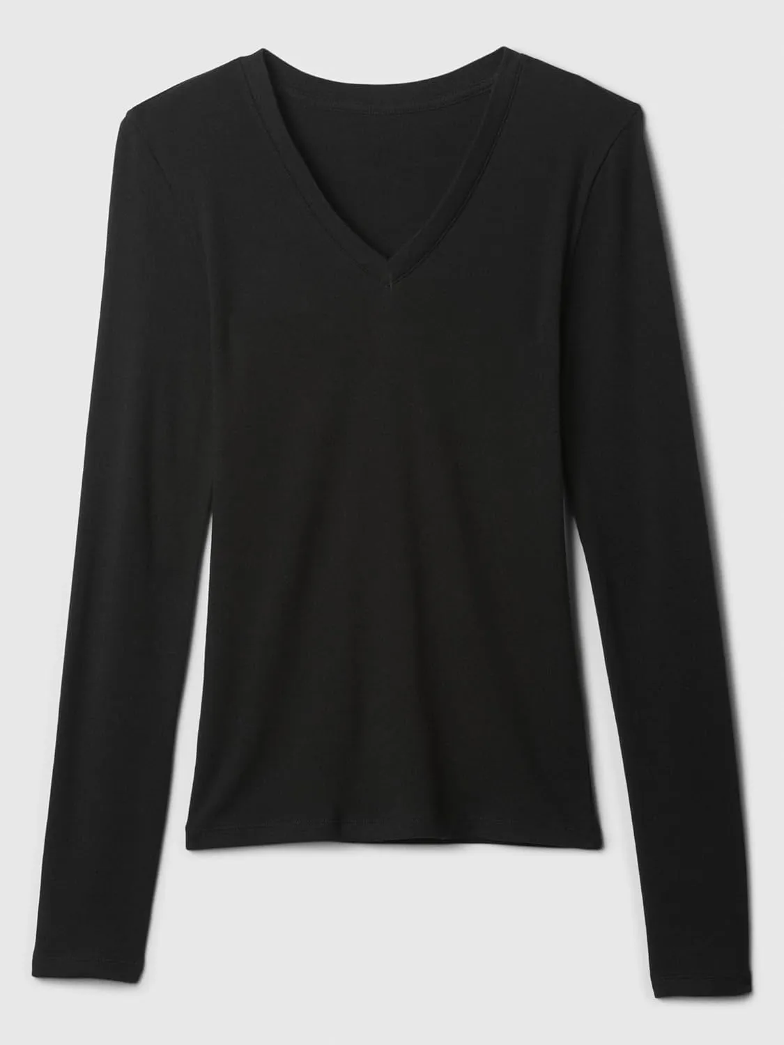 GAP Women's Long Sleeve Favorite V-Neck T-Shirt