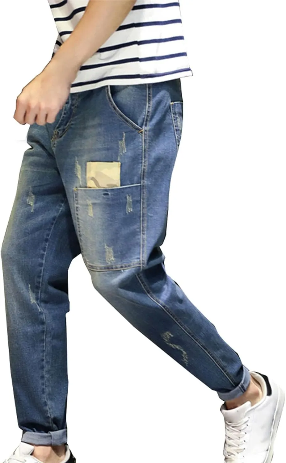 GIERIDUC Men's Traditional Plaid Chino Pants Men's Cargo Pants Relaxed Fit White Basketball Leggings Mens Sweatpants Pockets