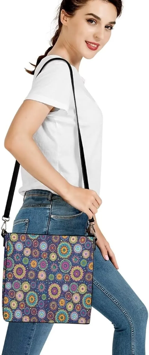 GIFTPUZZ Bucket Bags Crossbody Bucket Bags with Magnetic Snap Women's Leather Designer Handbags Tote Purses