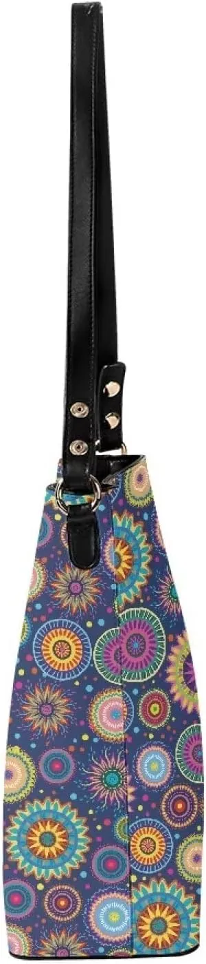 GIFTPUZZ Bucket Bags Crossbody Bucket Bags with Magnetic Snap Women's Leather Designer Handbags Tote Purses