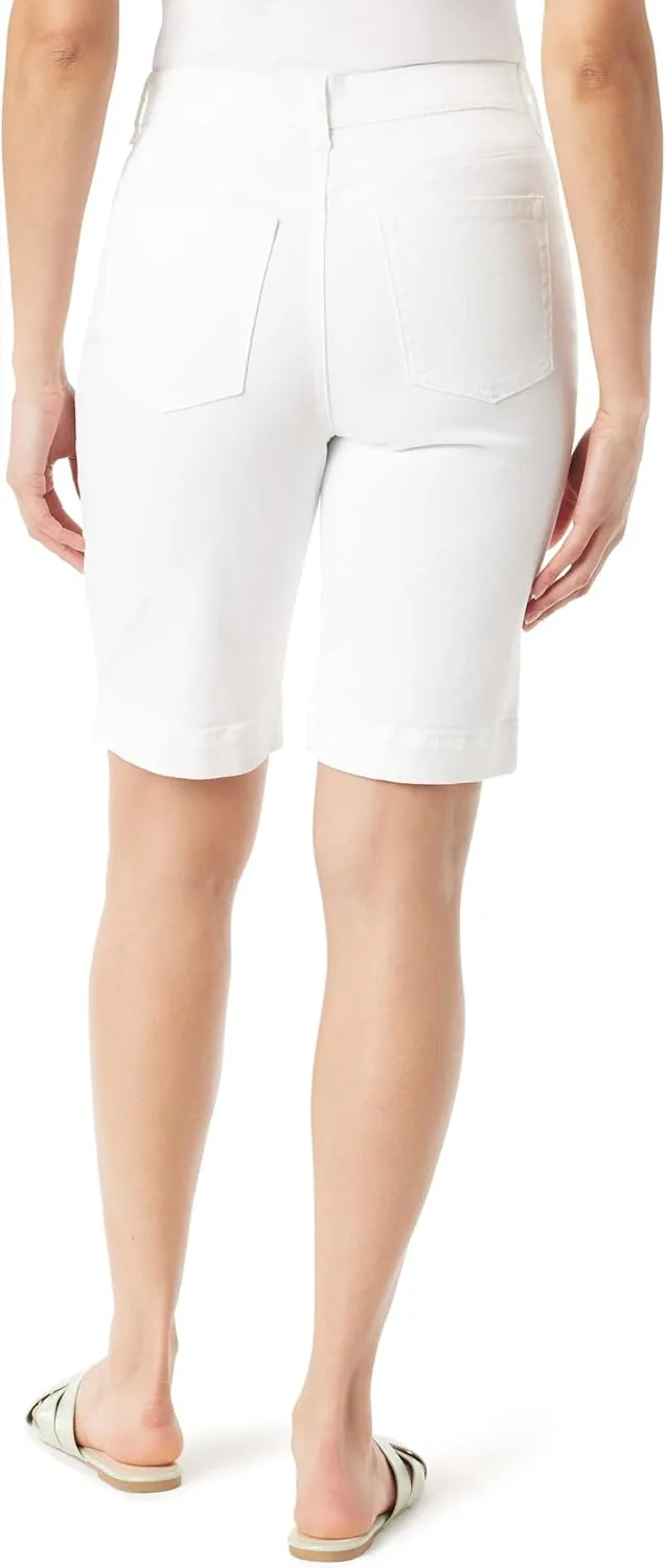Gloria Vanderbilt Women's Amanda Bermuda High Rise Short Petite