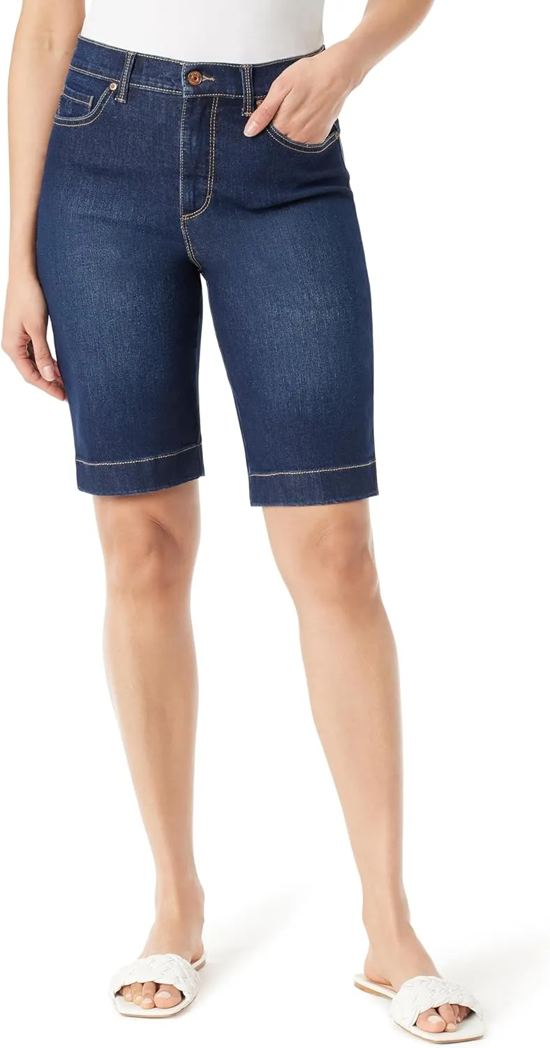 Gloria Vanderbilt Women's Amanda Bermuda High Rise Short Standard