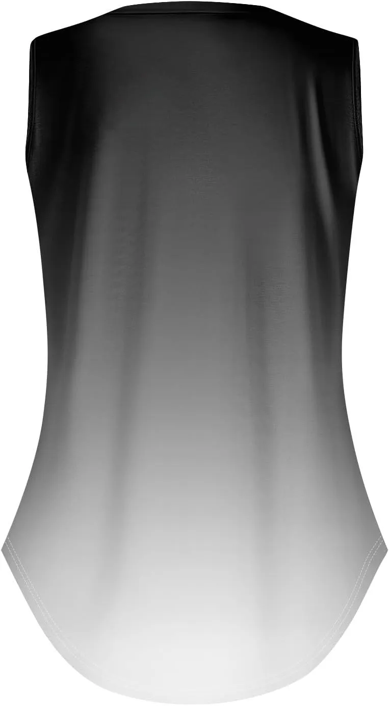 GOFULY Tank Top for Women Dressy V Neck Tops Loose Fit Sleeveless Floral Print Shirts Dressy Casual Summer 2025 Blouses