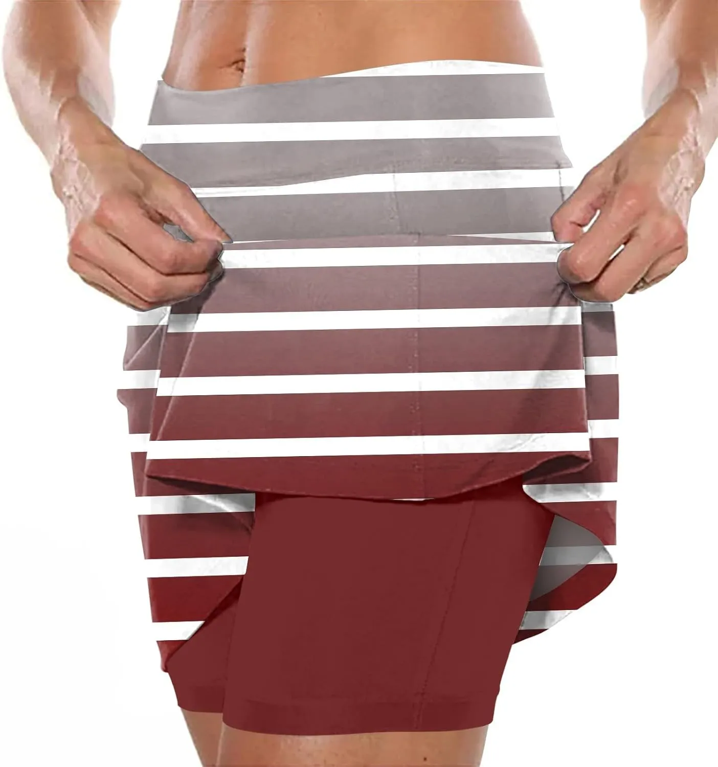 Golf Skirts for Women and Tennis Pants with Pockets High Waisted Running Casual Athletic Skorts Built-in Shorts