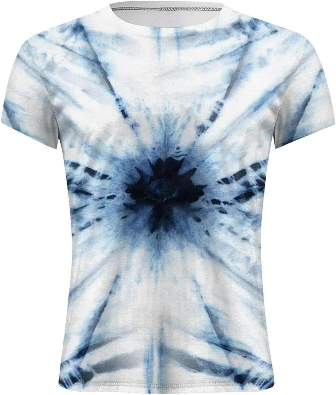 Graphic Tee Shirts for Men 2025 Fashion Short Sleeve Contrast Color Casual Shirt Loose Crewneck Beach Summer Tops