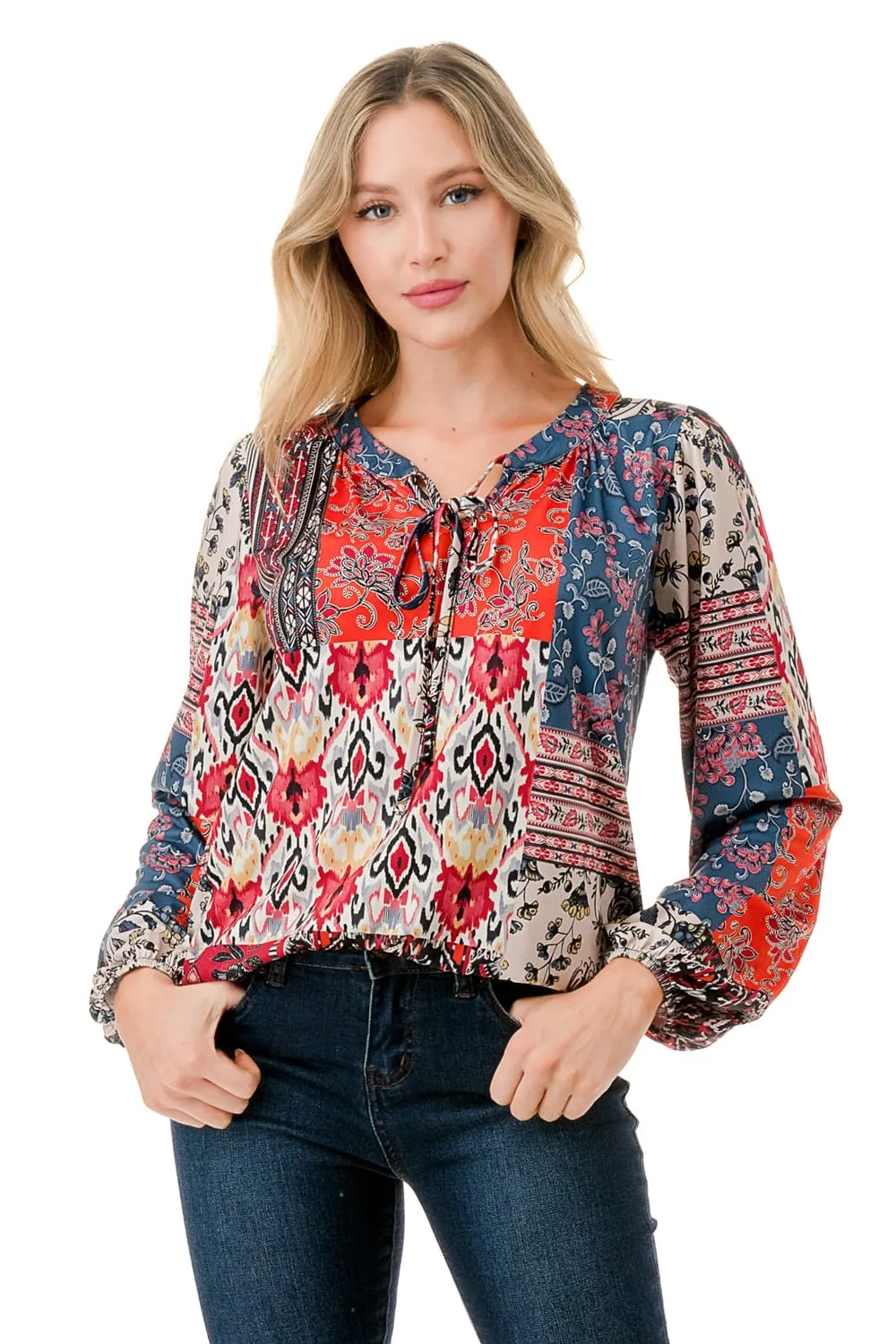 Gypsy Boho Front Tie Top