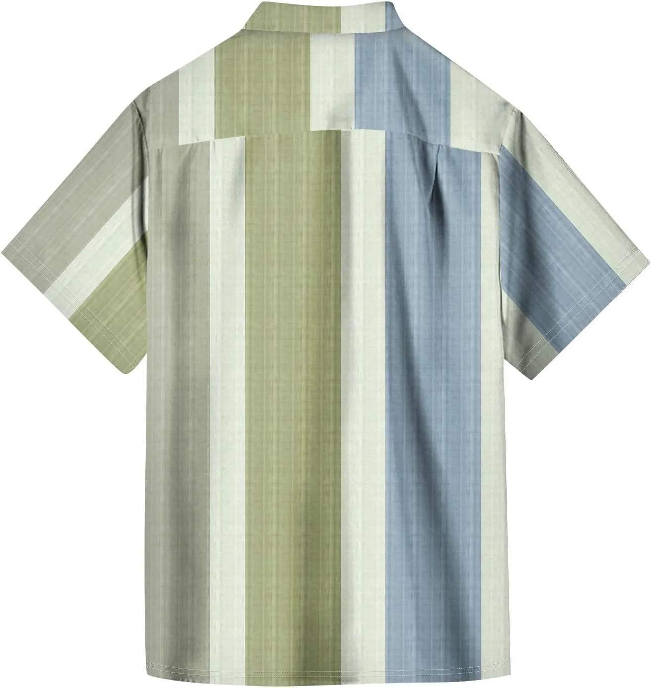 Hawaiian Button Down Shirts for Men Short Sleeve Tropical Print Tops Casual Loose Summer Beach Holiday Basic Tees 2025