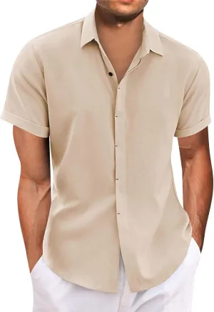 Hawaiian Shirts for Men Short Sleeve Casual Button Down Shirt Summer Beach Beach Tropical Casual Shirts