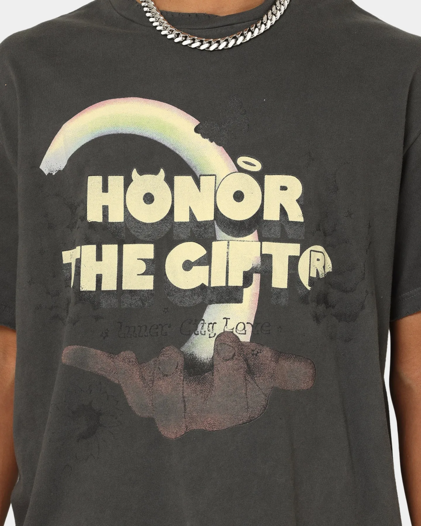 Honor The Gift Palms T-Shirt Black