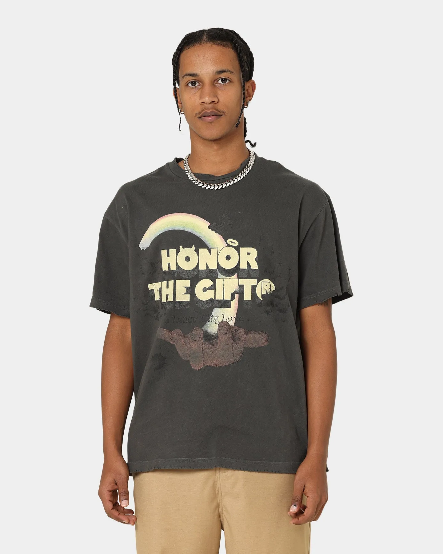 Honor The Gift Palms T-Shirt Black