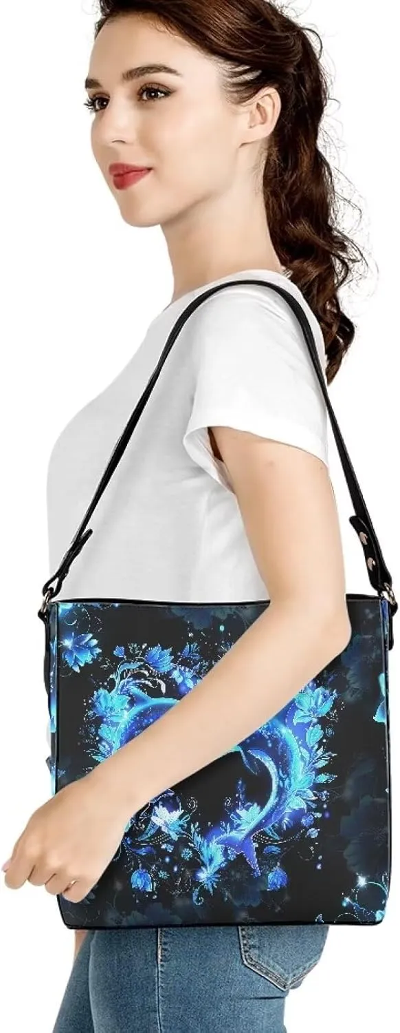 HUGS IDEA Women Bucket Bags Leather Purse Handbag Shoulder Bag for Ladies Purse Crossbody Wallet Bag