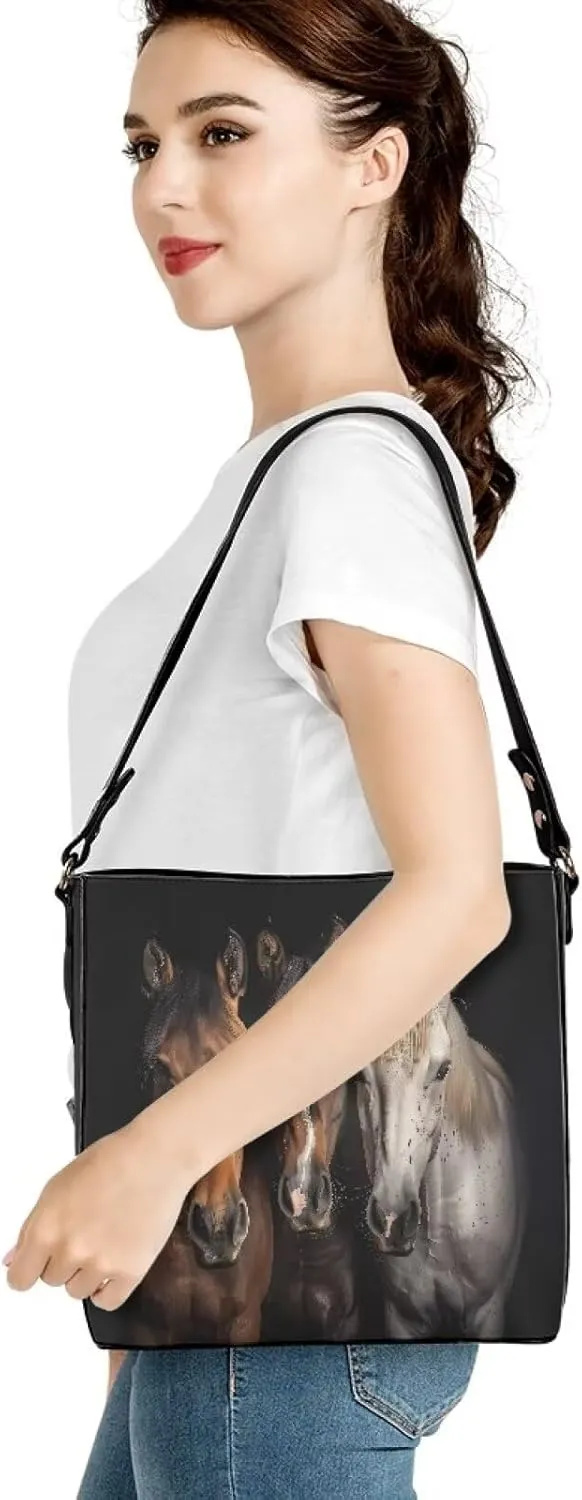 HUGS IDEA Women Hobo Bucket Satchel Bag Fashion Ladies Tote Handbag Cross Body Bags Cute Shoulder Purse
