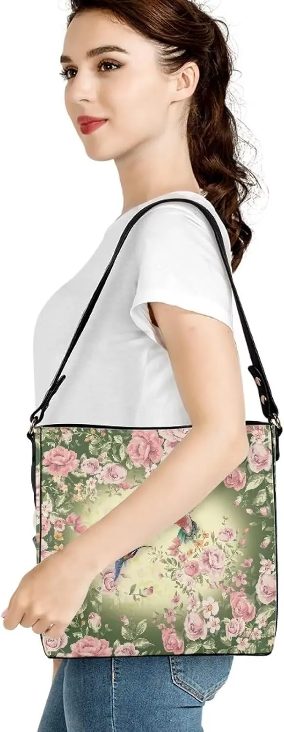HUGS IDEA Women Hobo Bucket Satchel Bag Fashion Ladies Tote Handbag Cross Body Bags Cute Shoulder Purse