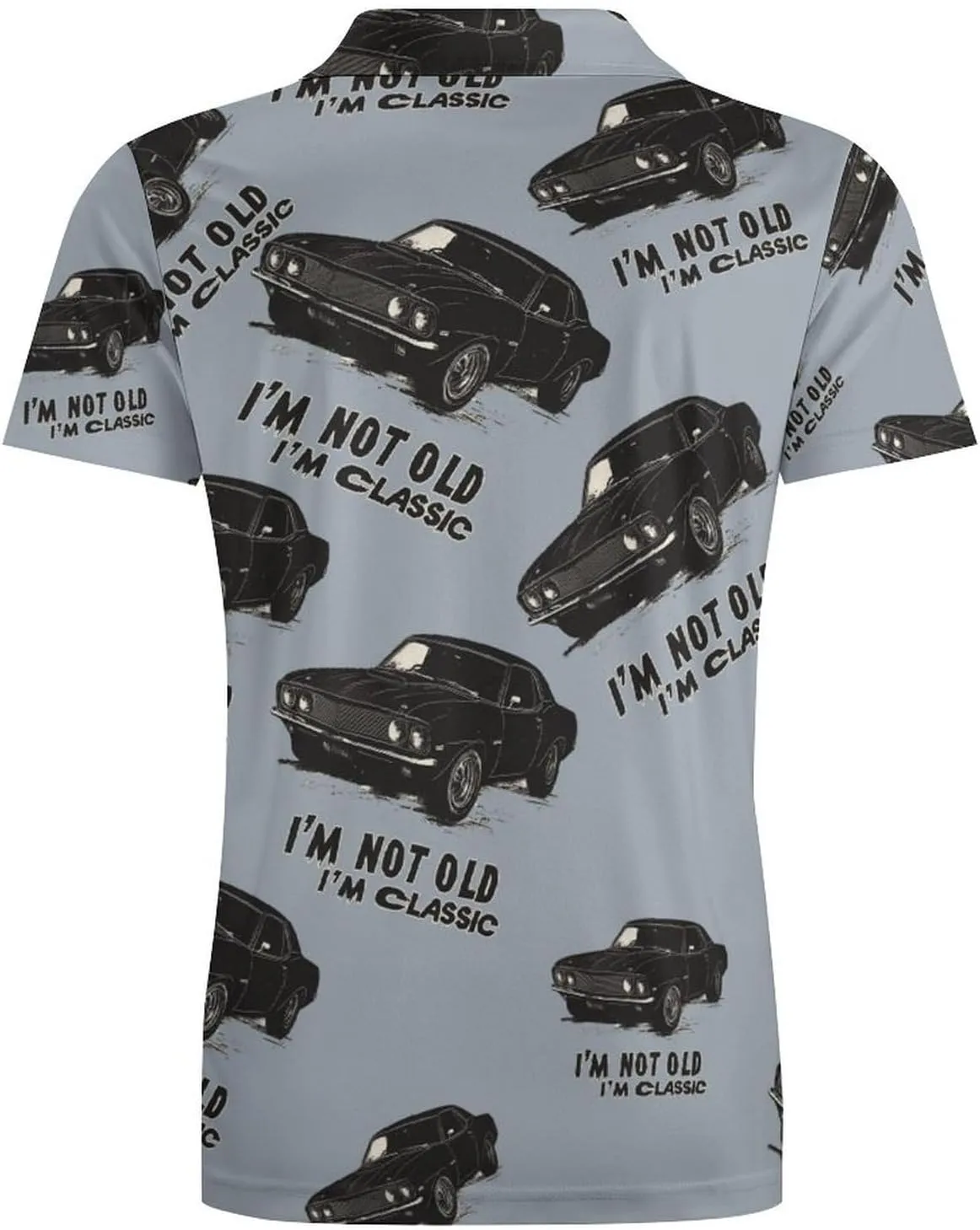 I'm Not Old I'm Classic Men's Polo-Shirt Regular-Fit Short Sleeve Sports Quick Dry Golf Tennis T-Shirt