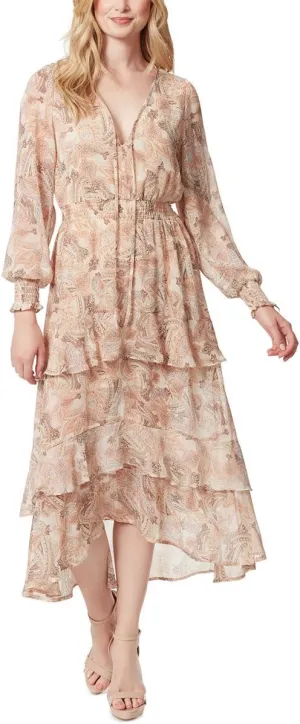 Jessica Simpson Women's Harmony Tiered Hi-lo Maxi Dress