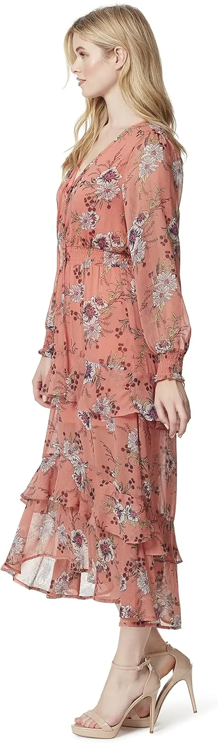 Jessica Simpson Women's Harmony Tiered Hi-lo Maxi Dress