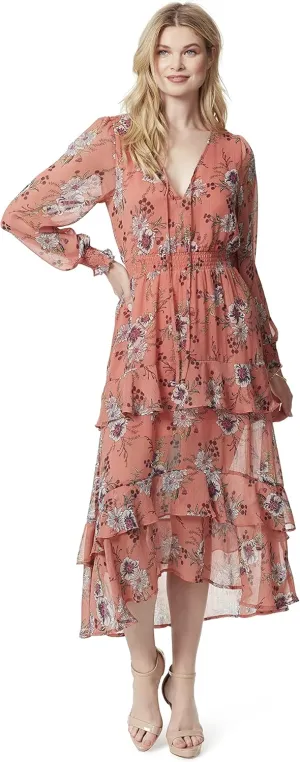 Jessica Simpson Women's Harmony Tiered Hi-lo Maxi Dress