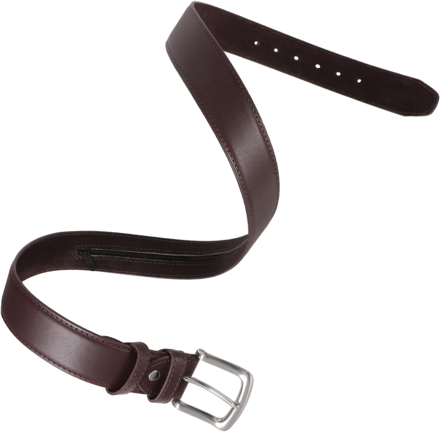KESYOO Travel Waist Wallet Belt Hidden Pouch Belt Pocket for Men Pu Zipper Wallet Fashion