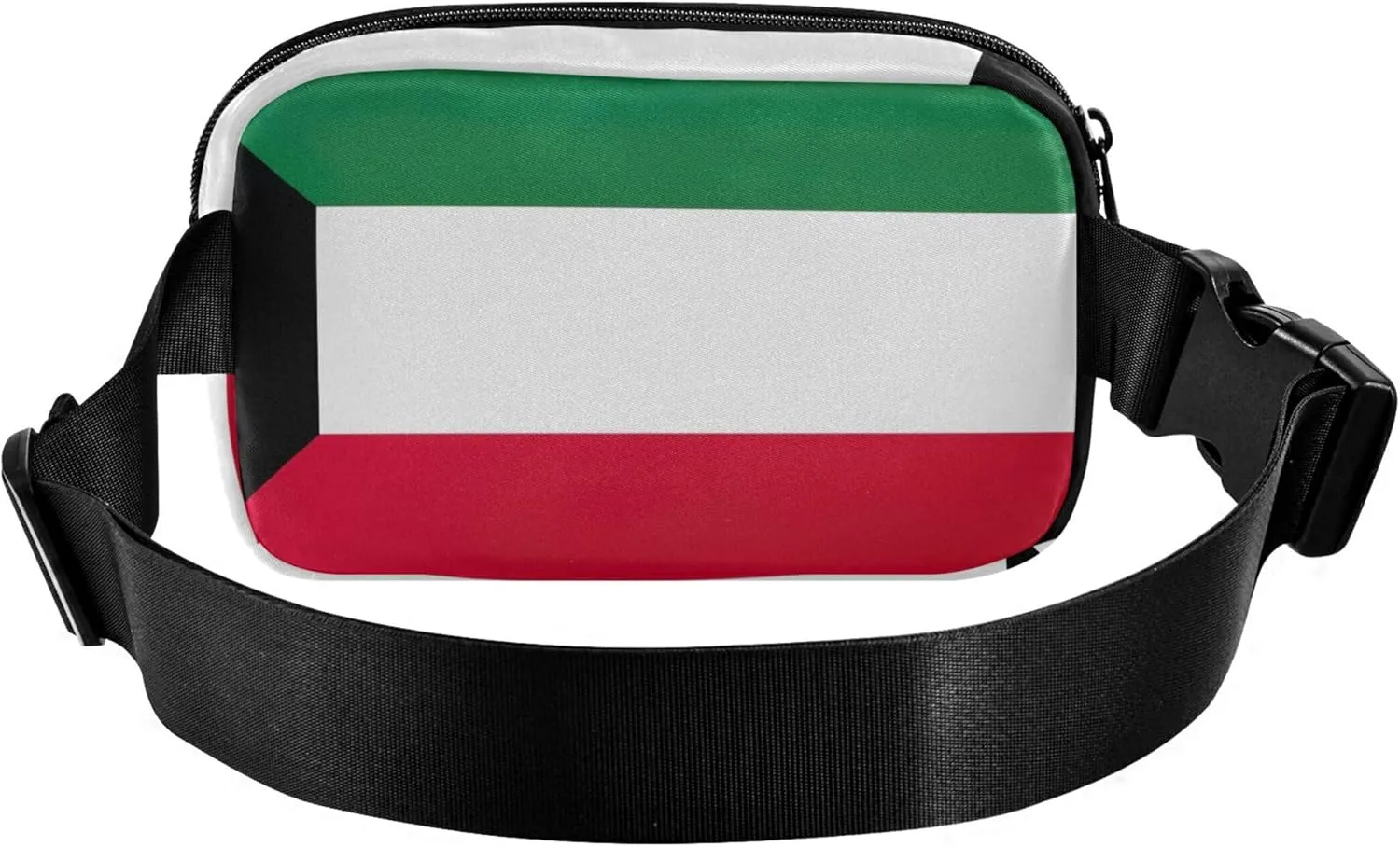 Kuwait Flag Waterproof Women Fanny Packs Belt Bag Hip Pack Bright Waist Pouches for Men