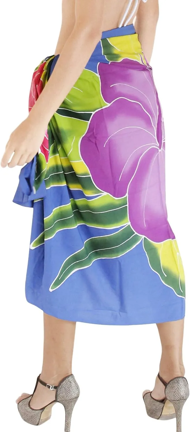 LA LEELA Women's Sarong Wrap Swimwear Cover up Wraps
