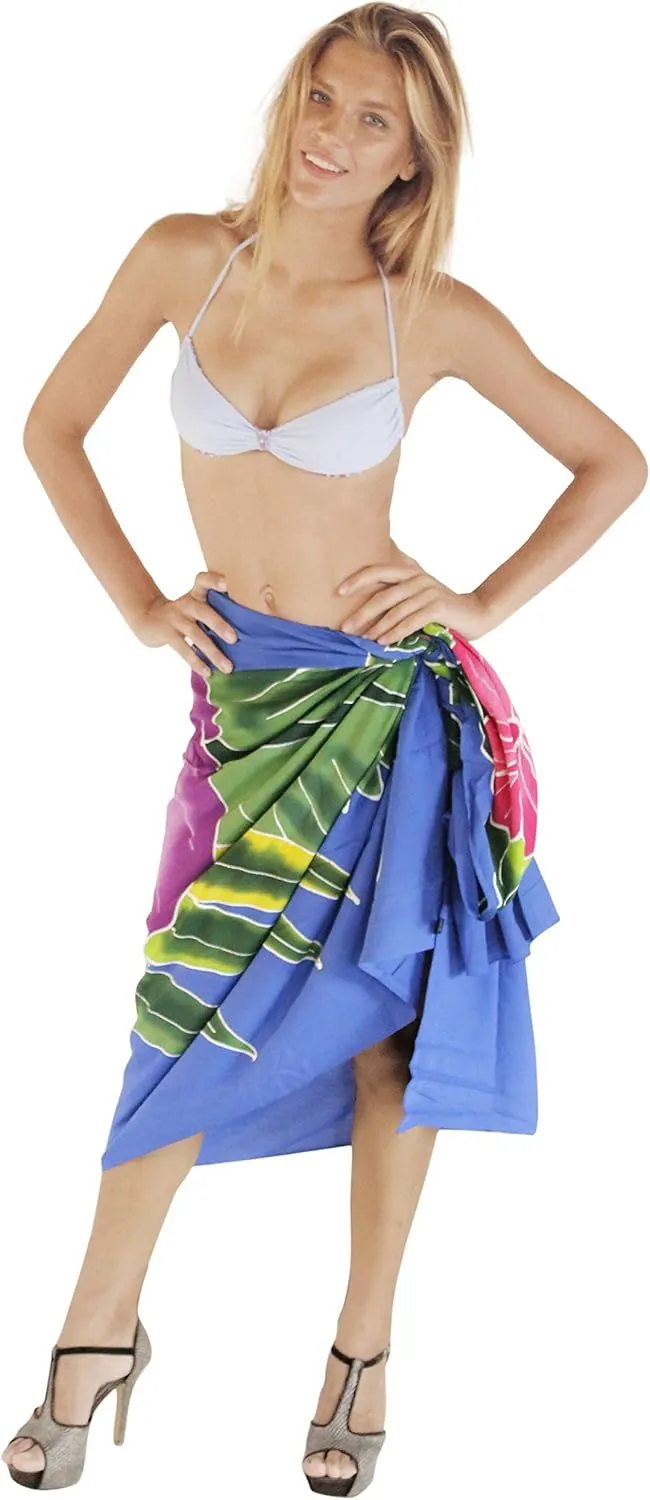 LA LEELA Women's Sarong Wrap Swimwear Cover up Wraps