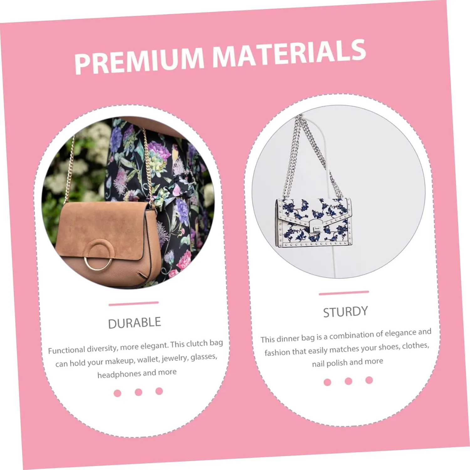Ladies Evening Bag Envelope Bag Women Tote Envelope Clutch Chain Wallet Mini Wallet for Women White