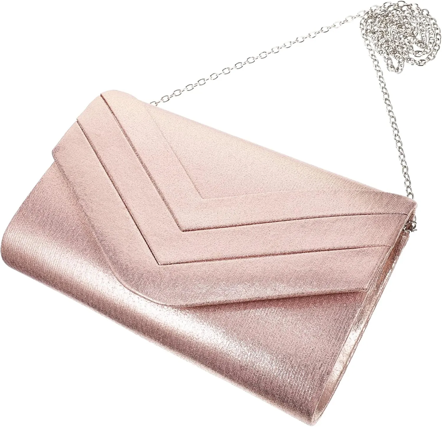 Ladies Evening Bag Envelope Bag Women Tote Envelope Clutch Chain Wallet Mini Wallet for Women White