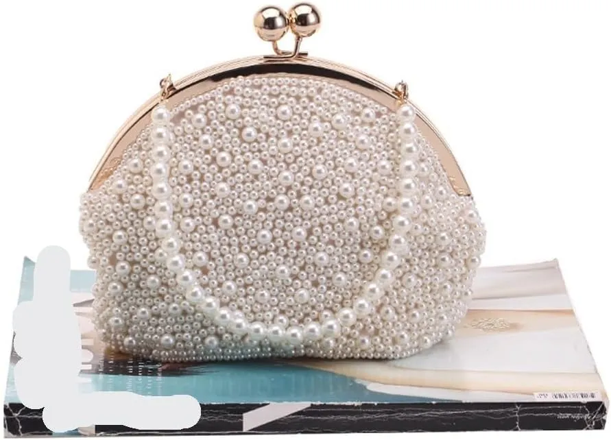 Ladies Handbag Pearl Chain Banquet Bag
